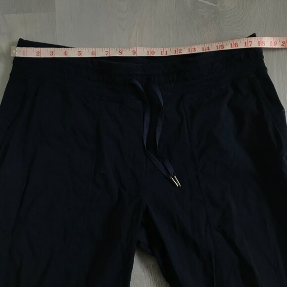 LULULEMON WOMENS STUDIO PANT BLUE CROP WIDE LEG 12 - Picture 6 of 9